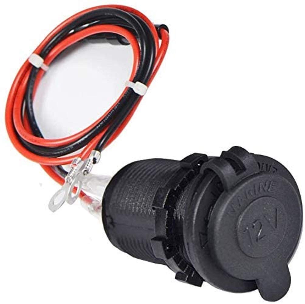 Amazon | 12V / 24VDC電源ソケット 防水マリングレードシガレット