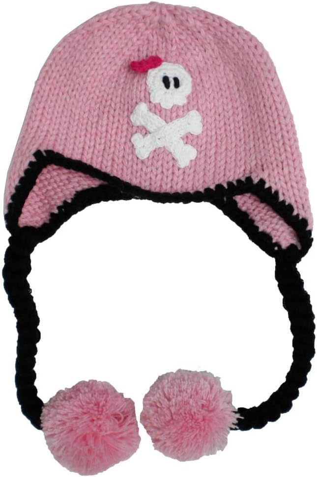Huggalugs Baby and Todder Girls Jolly Pink Pirate Beanie Hat S