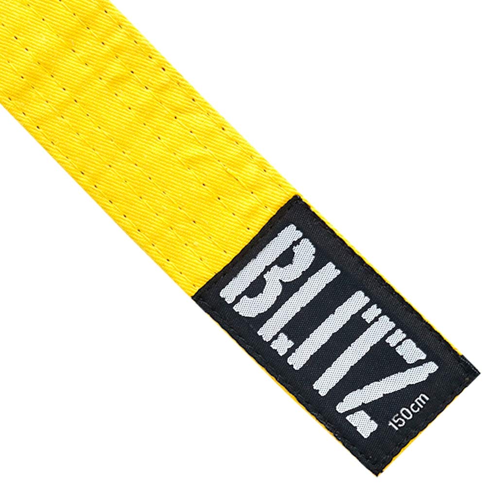 Blitz Velcro Plain Coloured Belt - Yellow