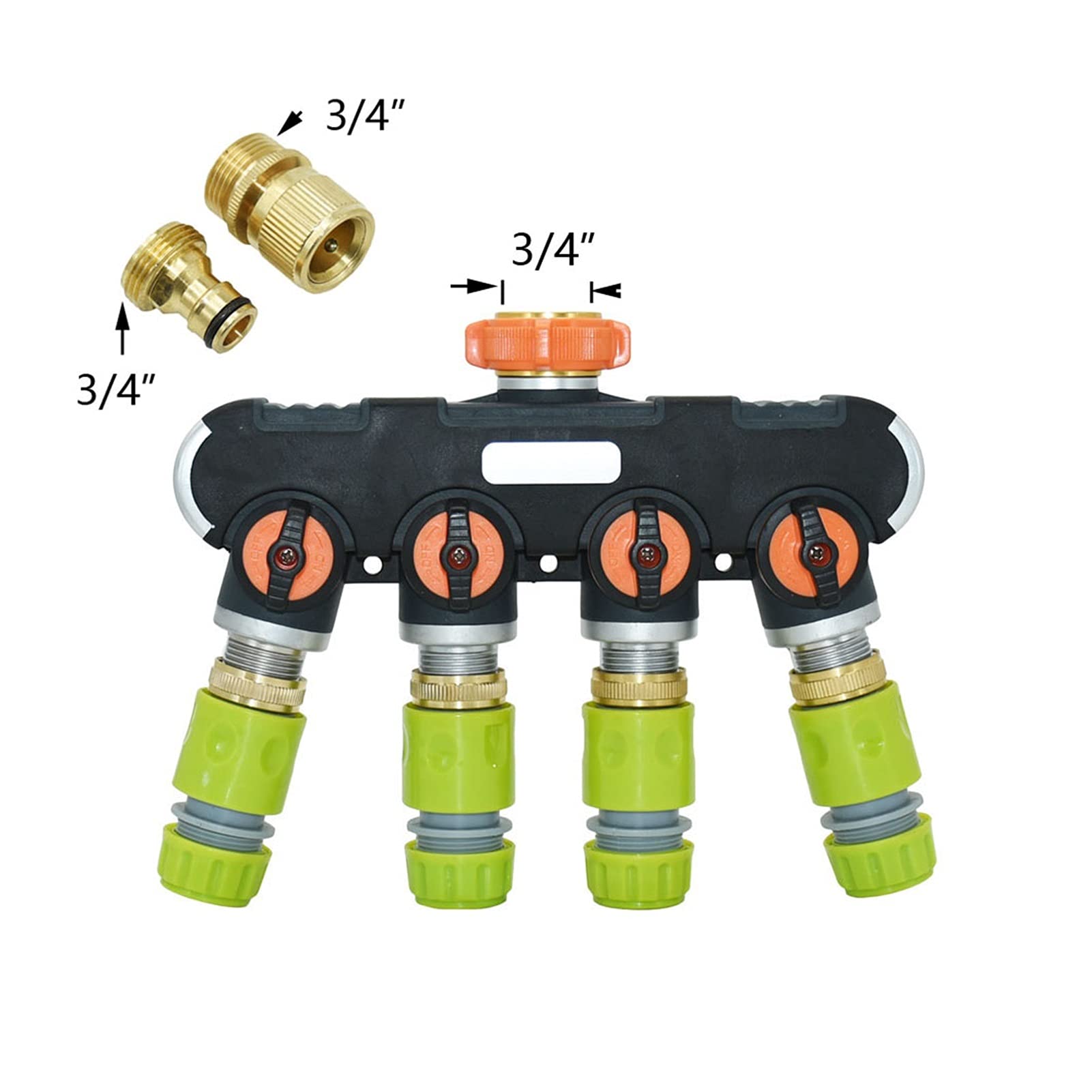 Garten-Klempnerschlauch-Adapter Garten 1/2 3/4 Zoll Schlauch 2/4 Way Gartenarmatur Schlauch Verteiler Messing Kunststoff Zink Legierung y Gießrohrgelenk Verteiler (Color : Pink)