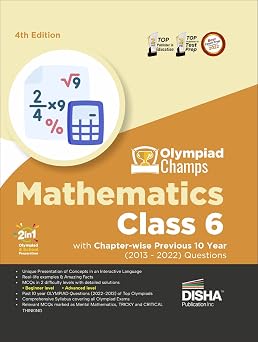 Olympiad Champs Mathematics Class 6 with Past Olympiad Questions
