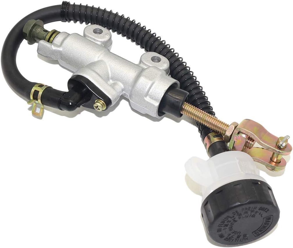 Rear Brake Master Cylinder Reservoir Compatible 50cc 70cc 110cc 125cc Yerf Dog 150cc Arctic Cat 700 EFI 2006 Roketa Taotao ATV Dirt Pit Bike American Sportworks Carbide Karts Honda ATC 250R