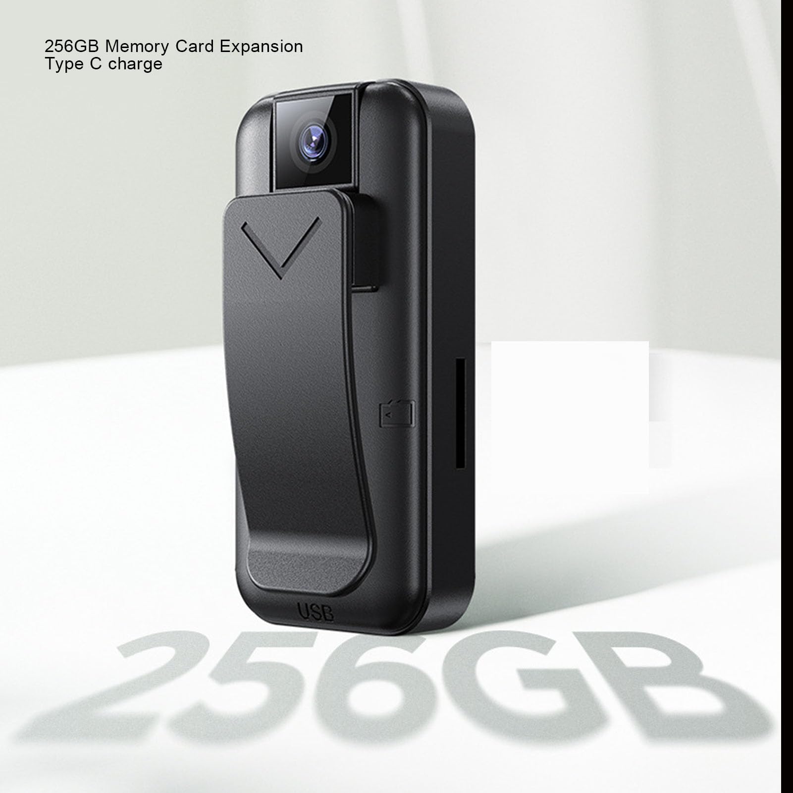 4K Mini Body Camera, Kamera Rozmiaru Kciuka, do Noszenia Kamera Akcji Wideo, 180 ° Rotatable Obiektyw, Nagrywanie Timelapse, do Biegania w Jazdzie na Rowerach Wędkarskich