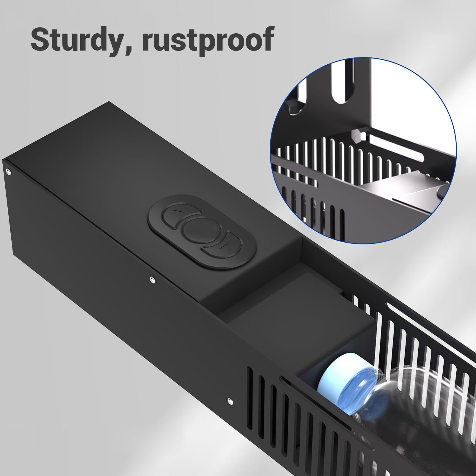 Electric Can Crusher Automatic Recycling Compactor Fill 8 Cans At A Time Key Control Auto Cycle Function for Home Kitchen (US Plug)