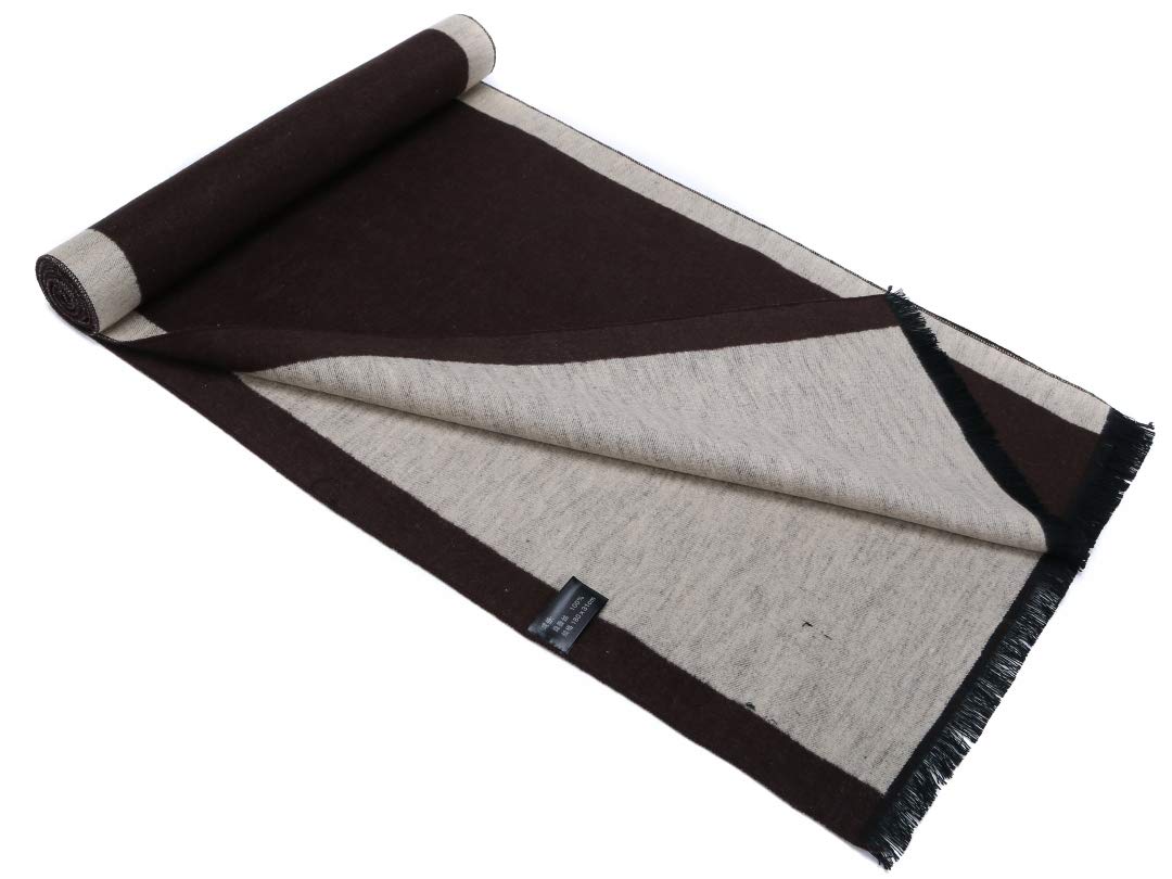 Sciarpa Di Seta Calda Come Lana Da Uomo Pile elegante Foulard Invernale Da Uomo