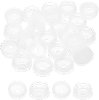PATIKIL Bottle Adapter 0.79"/20mm, 25 Pcs Press in Bottle Adapter Plugs for Oral Dispensers Liquid Oil Plastic Glass Bottles Stopper, Clear