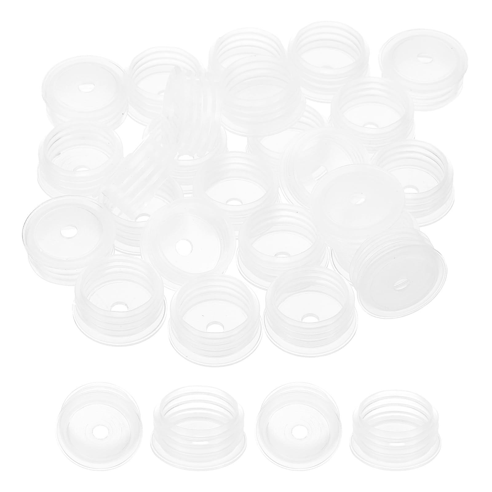 PATIKIL Tappi in Silicone 0.83"/19mm, 25Pz Tappo di Ricambio Trasparente Tappi Plastica Bottiglie, Tappi per Bottiglie Vetro e Plastica per Olio Liquido, Trasparente