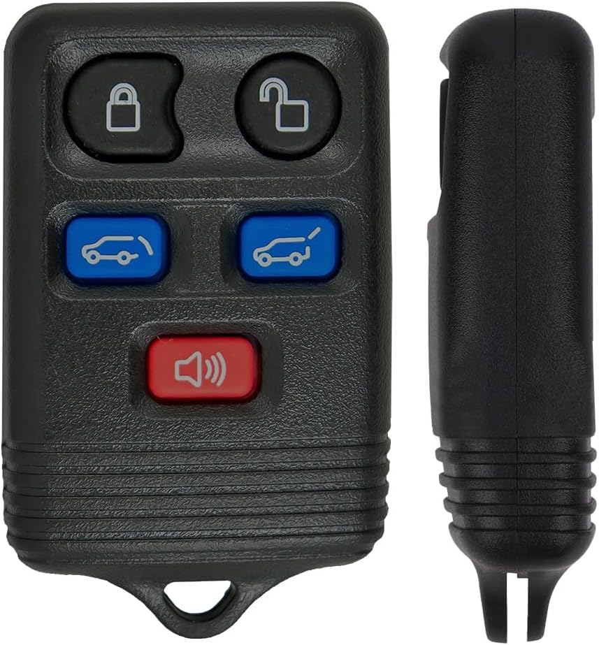 Replacement for 2007 2008 2009 2010 Ford Expedition Lincoln Navigator Keyless Entry 5 Buttons Fob That Uses FCC CWTWB1U551 Compatible with Part Numbers 7L1Z-15K601-AA 3L7T-15K601-AB (2)