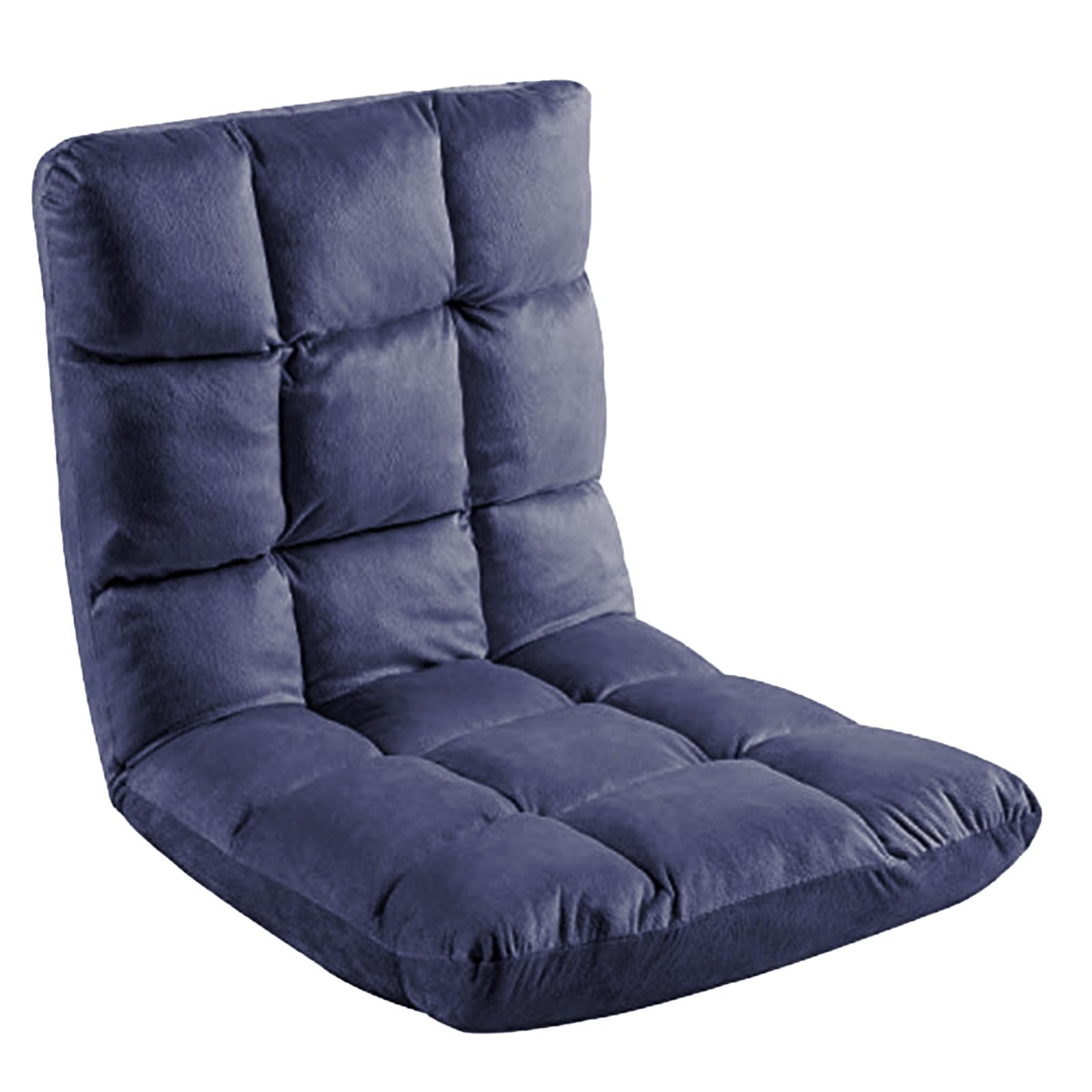 FLOGUOR Indoor 5-Position Adjustable Floor Chair with Back Support Folding Padded Gaming Sofa Chair, Lounge Chair for Adults Video Gaming, Perfect for