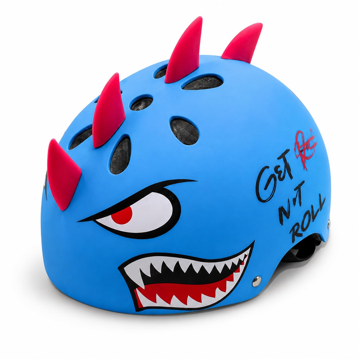 Blue Shark Kids Bike Helmet for Boys & Girls (4–10 Years) | Adjustable Multi-Sport Safety Helmet for Cycling, Skating, Scooter & Skateboard | Lightweight ABS Shell with EPS Impact Protection-image-33