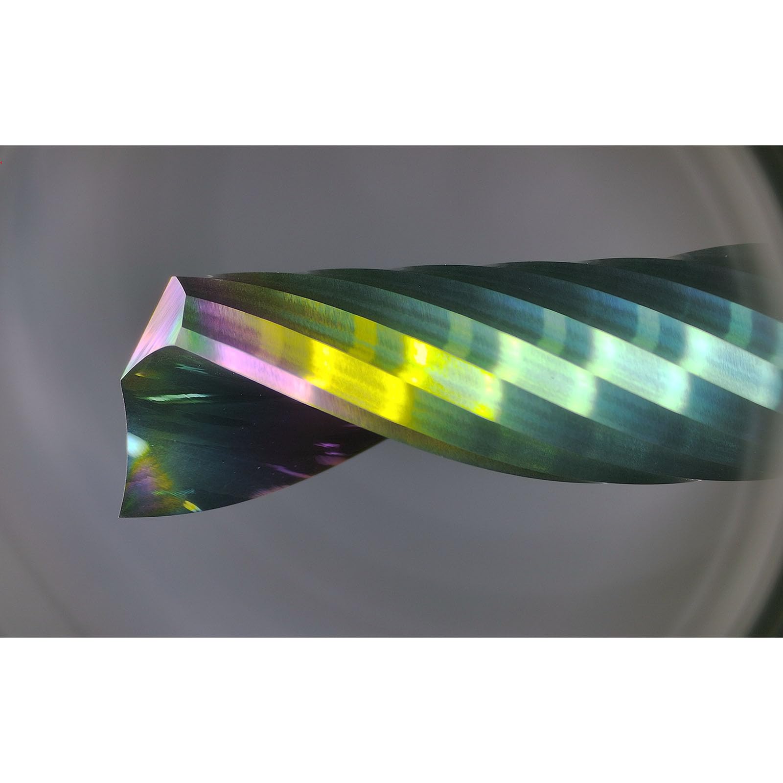 Tools Zestaw 5 frezów z węglików spiekanych CNC z pojedynczym rowkiem - do płyty akrylowej, aluminium, drewna, tworzywa sztucznego, mosiądzu, miedzi, trzpień, Ø 6,35 mm, 1 rowek