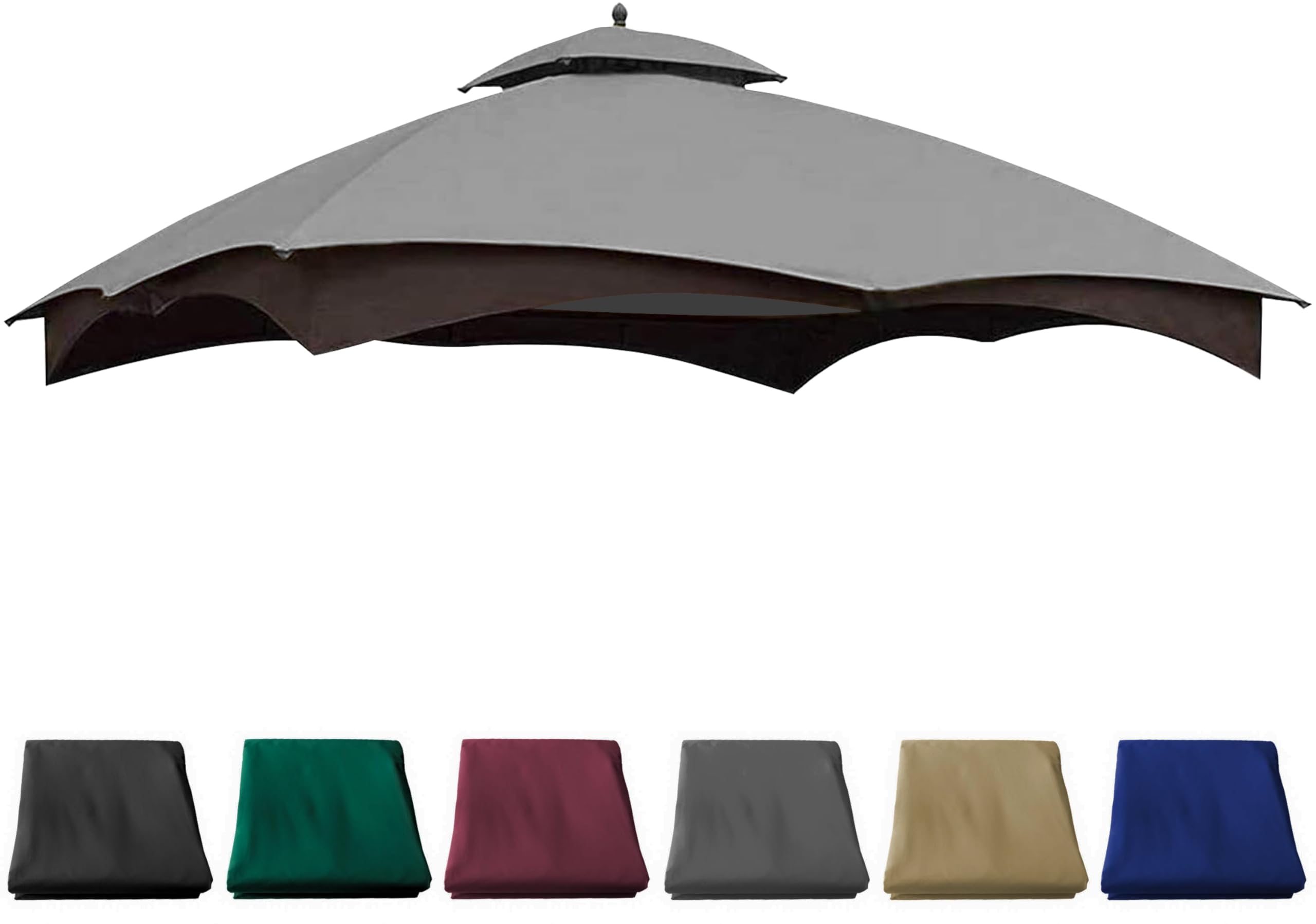 Photo 1 of JANCANOPY 10X12 Replacement Gazebo Cover for Lowe's Gazebo Model #TPGAZ17-002C,TPGAZ17-002 (Grey)