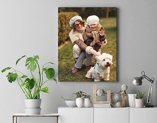 Miniatura 4 de Impresiones en lienzo personalizadas con tus fotos en arte de pared para dormitorio, sala de estar, boda, bebé, mascota, familia, imagen enmarcada