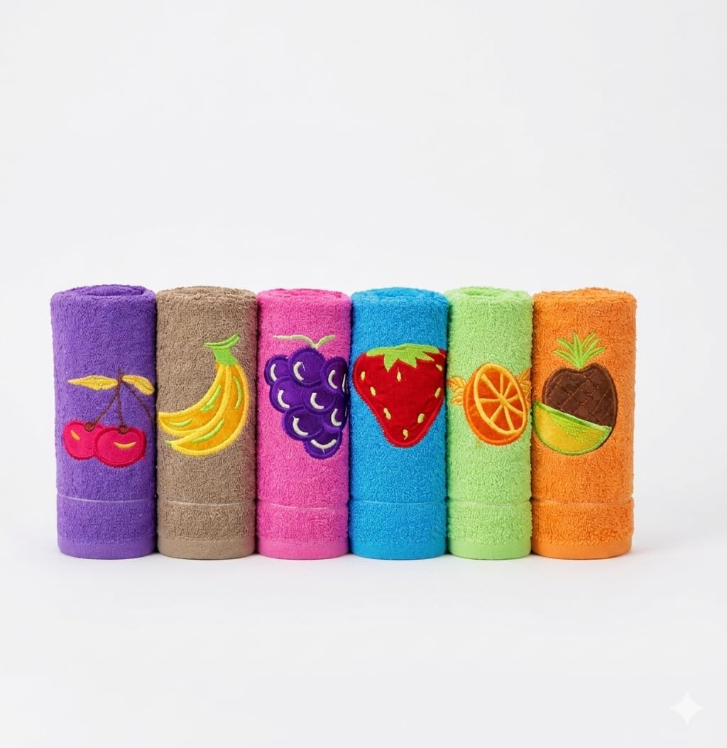 Paños de Cocina 100% Algodón,6 Unidades, Toallas de Rizo 50x50 cm, Muy Absorbentes, Suaves y Resistentes 400 gr/m².Pack 6 Unidades