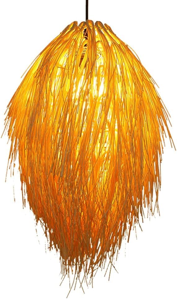 Chandelier en rotin main suspension pastorale asie du sud-est CFWSHJ
