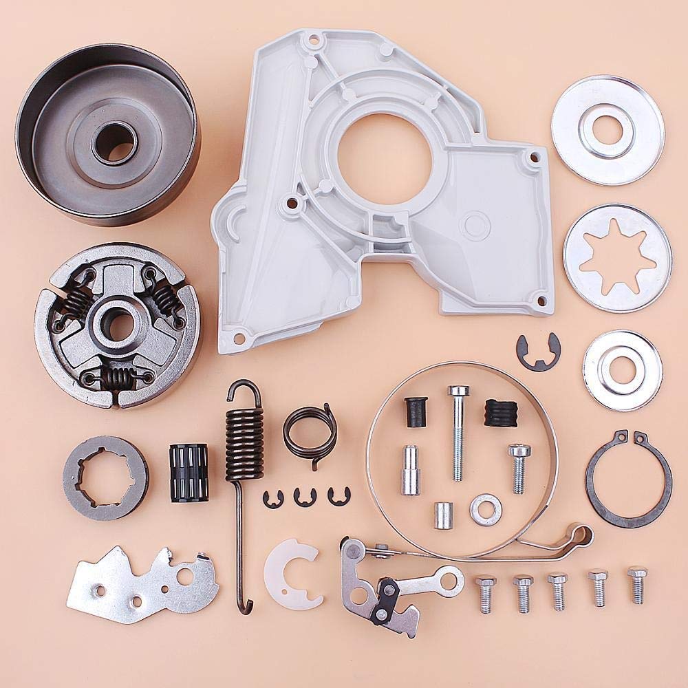 Kit de reparación de Arandelas de Tapa de Tambor de Rueda Dentada de Embrague de 3/8 "Compatible con Motosierra Stihl MS380 038 MS 380 1119160 2002, 1119007 1003