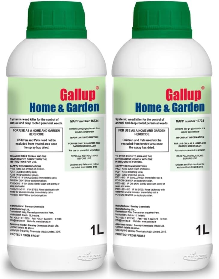 Pack of 21 Litre Gallup Home & Garden Weed Killer Glyphosate
