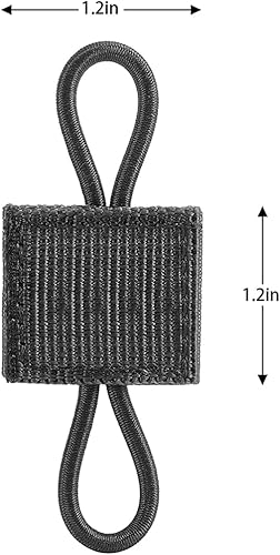 Miniatura 3 de 15 piezas de soporte táctico para engranajes con clip Molle Web elástico de cincha retenedor de cinta de encuadernación con hebilla chalecos para