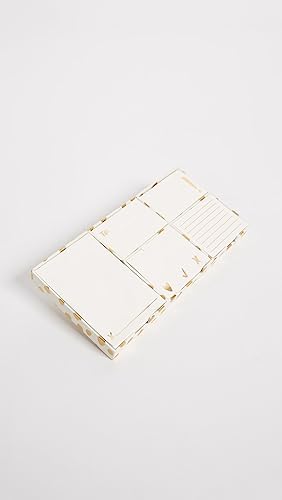 Miniatura 3 de Kate Spade New York Conjunto de notas adhesivas para mujer, Flamingo Dot Gold (176255)