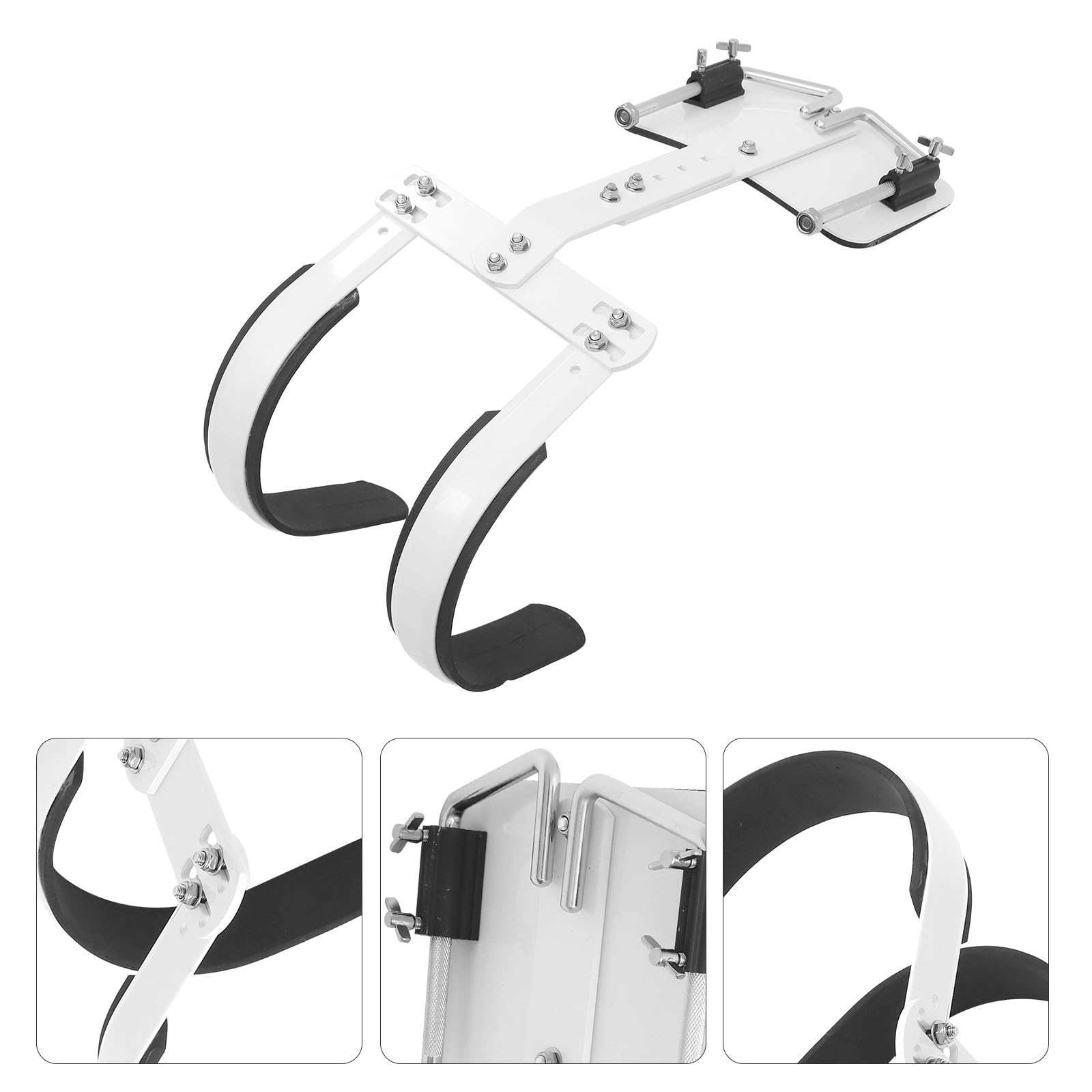 Soporte Ajustable y de Hombro para Caja de Marcha con Armazón Trasero de Aleación de Blanco Fácil de Montar y Transportar