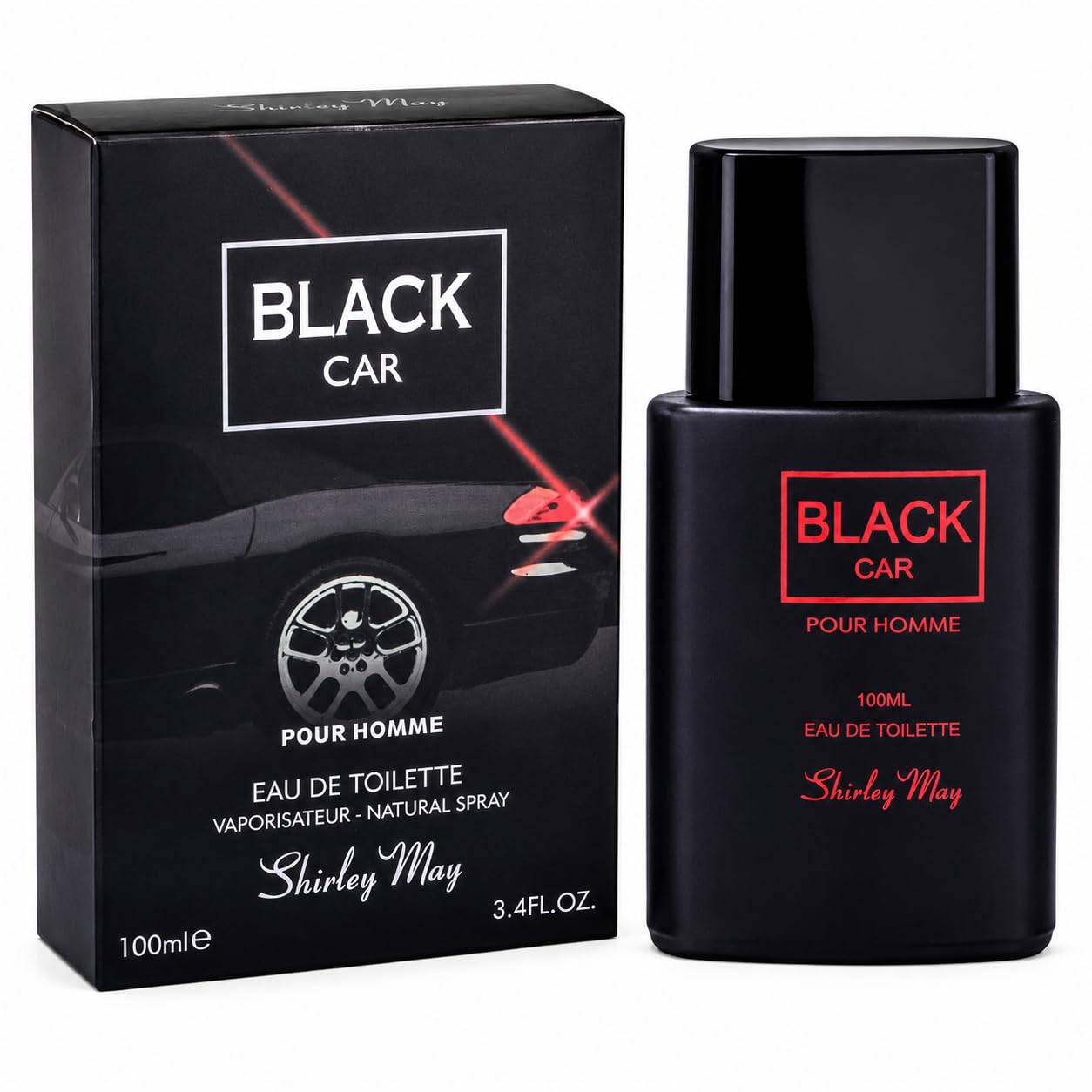 Shirley May Black Car EDT 100 ml for Men | Long Lasting Aromatic Fougere Perfume | Lavender Citrus Woody Amber Fragrance | Premium UAE Perfume-picture-54