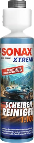 SONAX XTREME ScheibenReiniger 1:100 (250 ml) ergibt 25 Liter Reinigungsflüssigkeit und sorgt sekundenschnell für klare Sicht | Art-Nr. 02711410