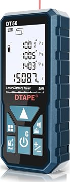 DTAPE DT50/100 Laser Measuring Tool, 1/16" High-Accuracy Laser Tape Measure