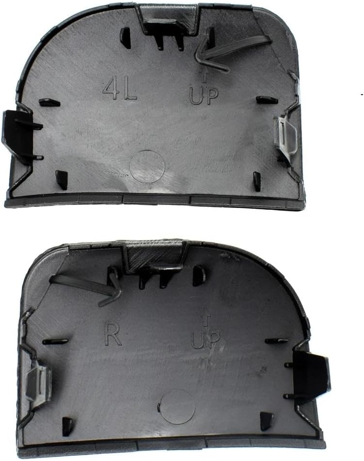 Hitch Cover Trailer 2pcs Front Bumper Tow Hook Cover Eye Towing Cap for Toyota Prius XW30 2012-2015 52128-47907 52128-47908 Trailer Left Right Hole Automotive Parts