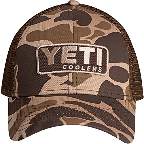 YETI Camo Hat avec patch brodé et tissu résistant pour un style de vie actif
