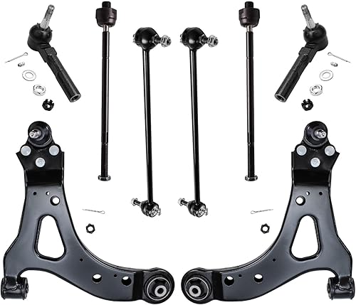 Miniatura 198 de Detroit Axle - Kit de suspensión delantera de 8 piezas para Toyota Sienna 2004-2010, brazos de control inferiores con rótulas interiores exteriores