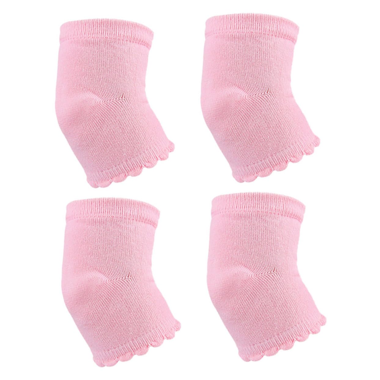 Ipetboom 2 Pairs Gel Elbow Pads for Football Gel Heel Socks for Women Moisturizing Elbow Sleeve Toeless Socks