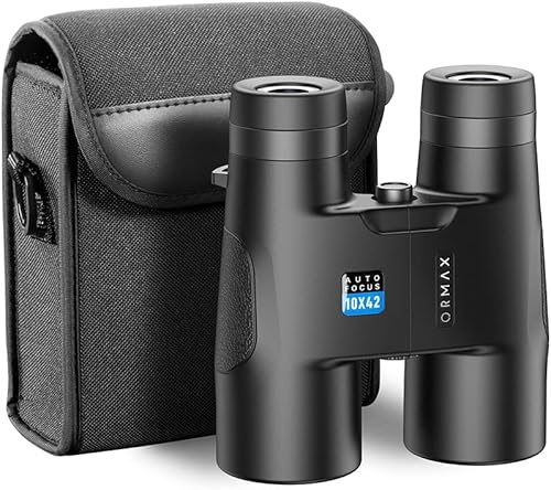 Miniatura 8 de Ormax Prismáticos compactos de 10 x 42 con visión clara de poca luz, ocular grande, binoculares para adultos y niños, prisma de lente HD,