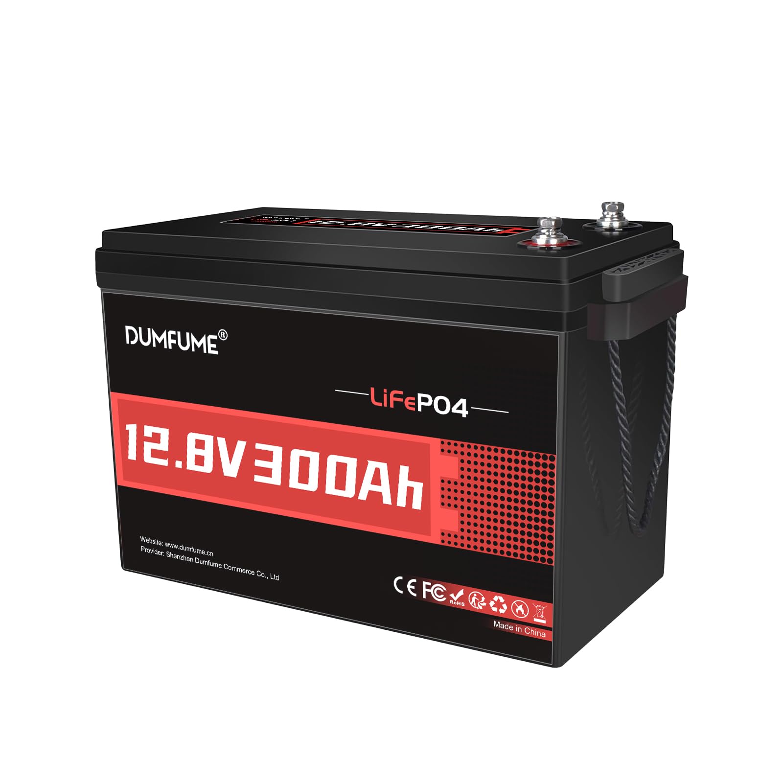 Batterie Lithium 12V 300Ah Lifepo4 - BMS 200A 3840Wh | Batterie Fer Phosphate Rechargeable Pour Stockage D'éNergie Solaire, Alimentation De Secours, Camping-Car, Camping