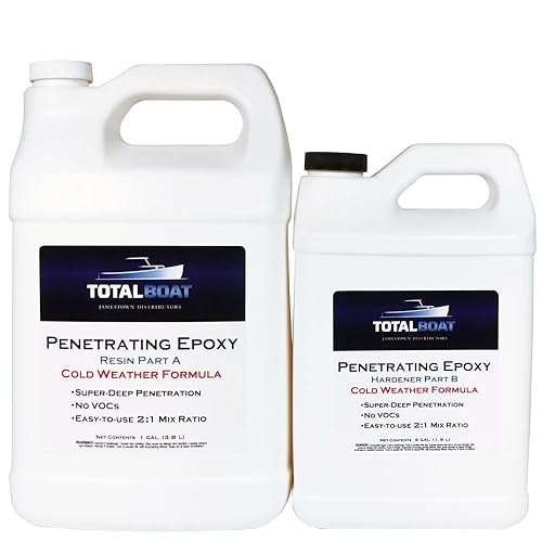 Miniatura 10 de Resina epoxi penetrante TotalBoat, Clima frío