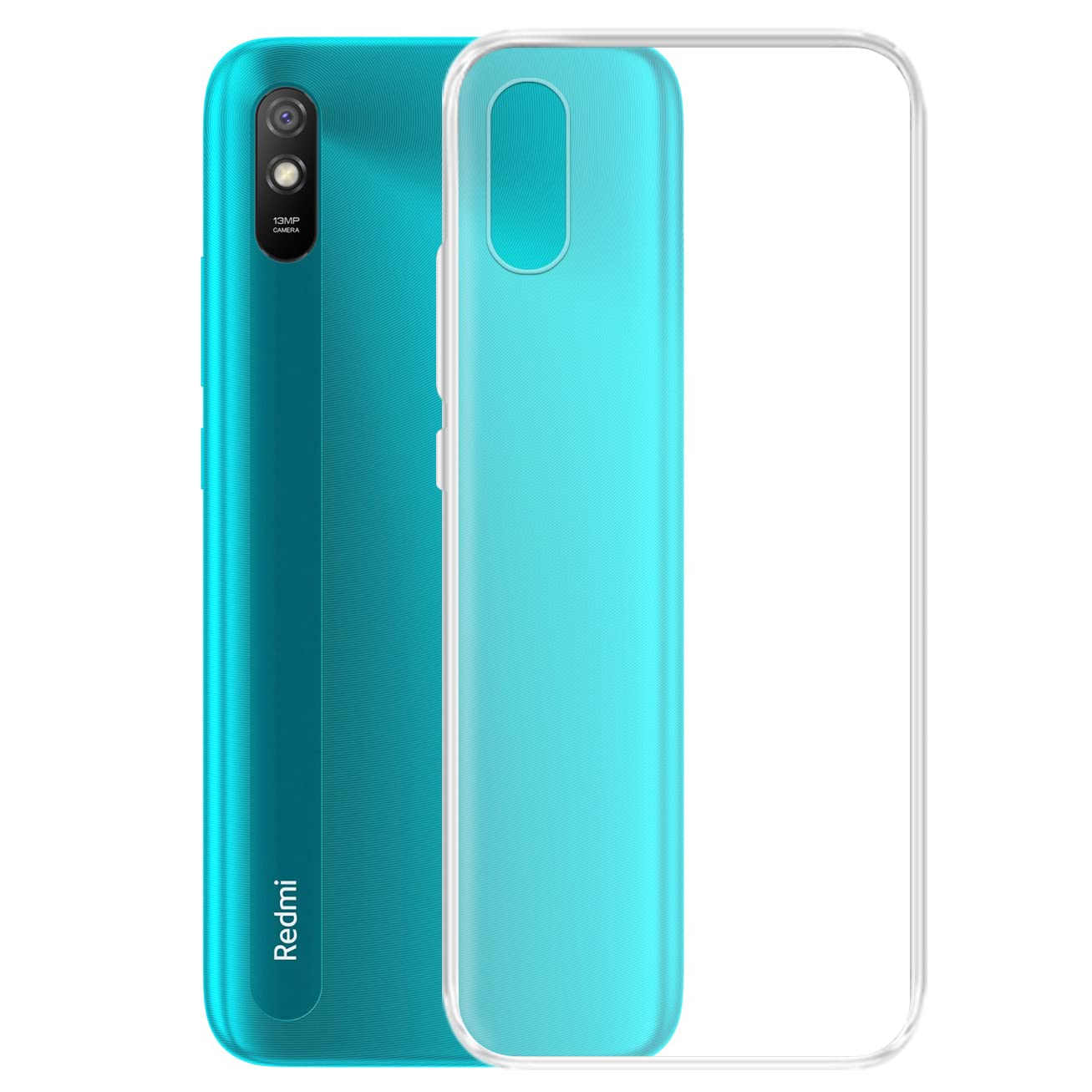Amazon Brand- Solimo Silicone Soft & Flexible Back Phone Case for Xiaomi Redmi 9A / Redmi 9i / Redmi 9A Sport (Transparent) (B09T9N4K32) Amazon Price History, Amazon Price Tracker