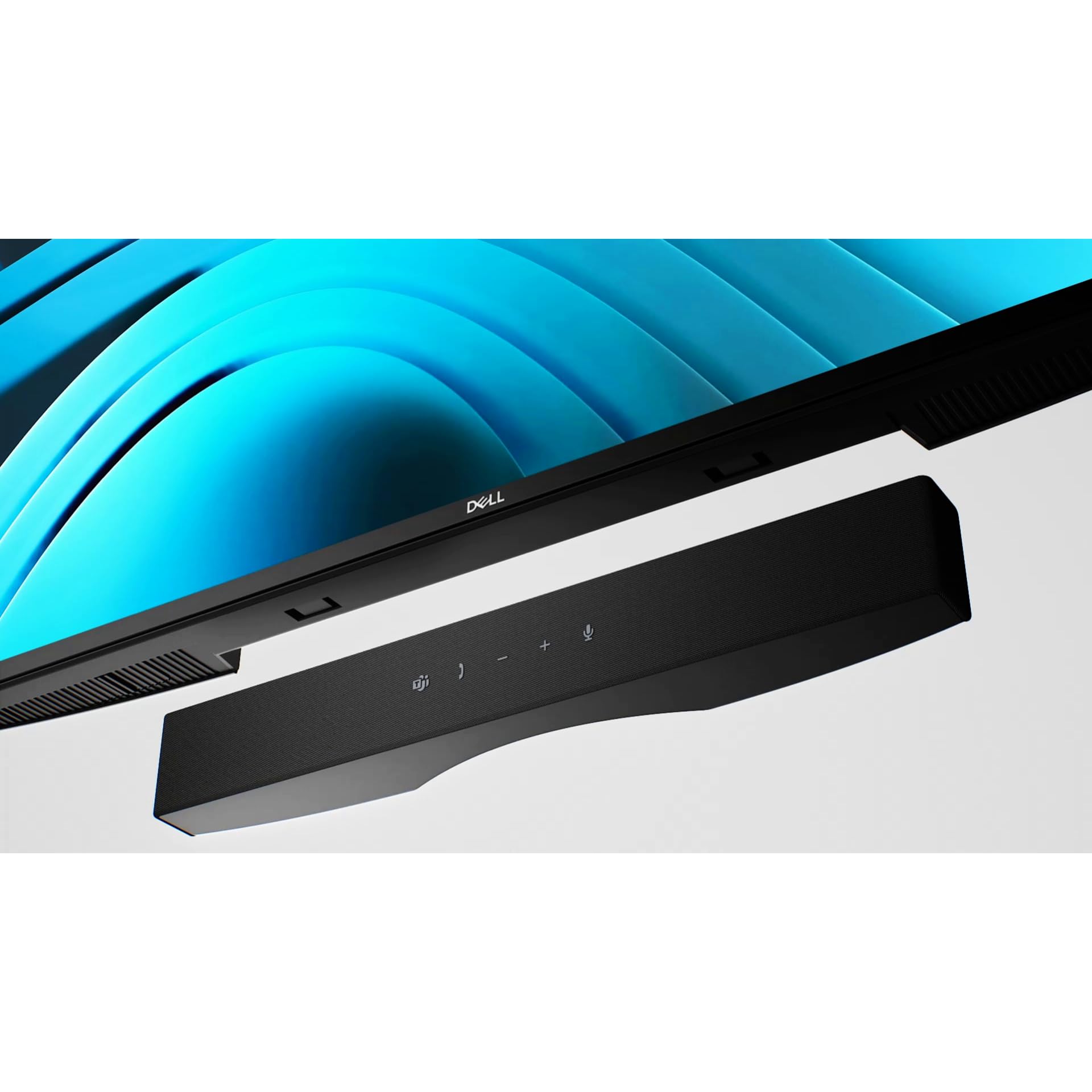 Dell Pro Premium Soundbar per Conferenze SB725 – Cancellazione del rumore AI, doppi microfoni, soppressione eco, compatibile con 40+ monitor Dell, certificata Teams & Zoom, USB