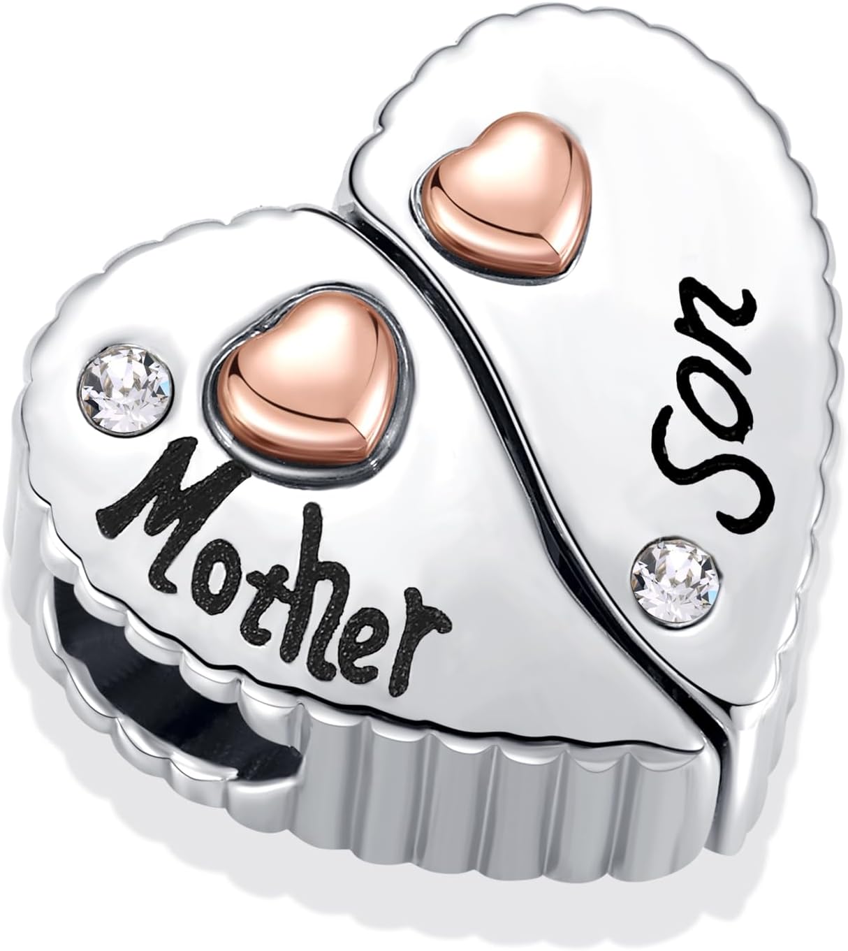 2pc Mother Daughter Son Sister Grandma Granddaughter Charm Mathcing Couples Bead Compatible with Pandora Bracelet Women - Image 3