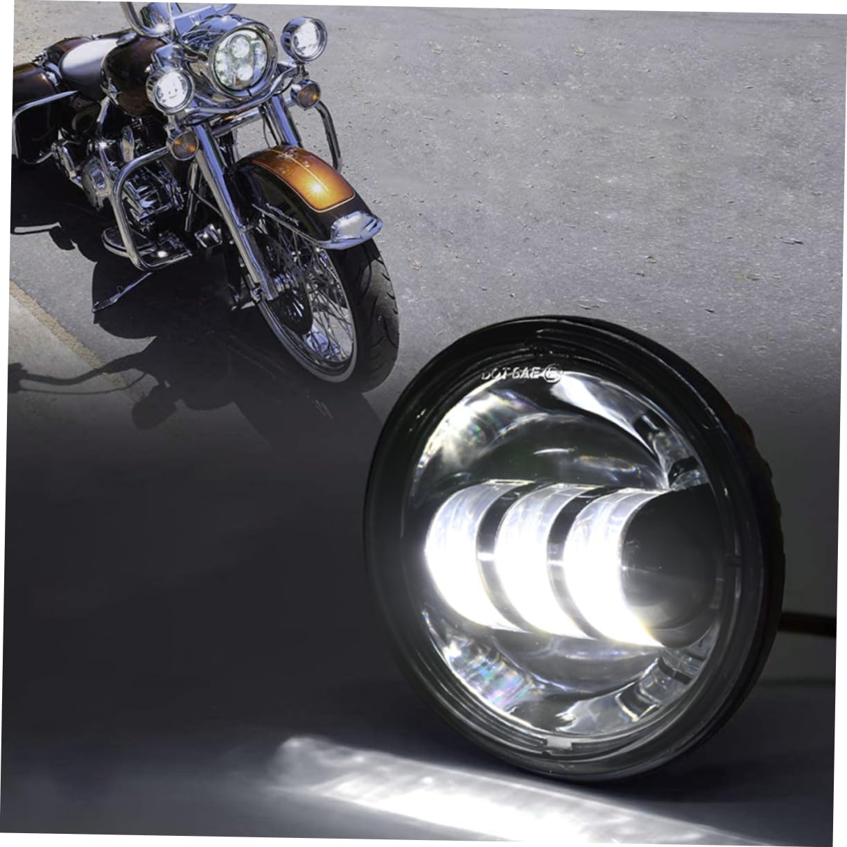 OUNONA Para 4 5 Led Motocyklowych Reflektorów Przeciwmgielnych Przednie Światło Do Motocykla Odporne Na Warunki Atmosferyczne Bezpiecznej Jazdy