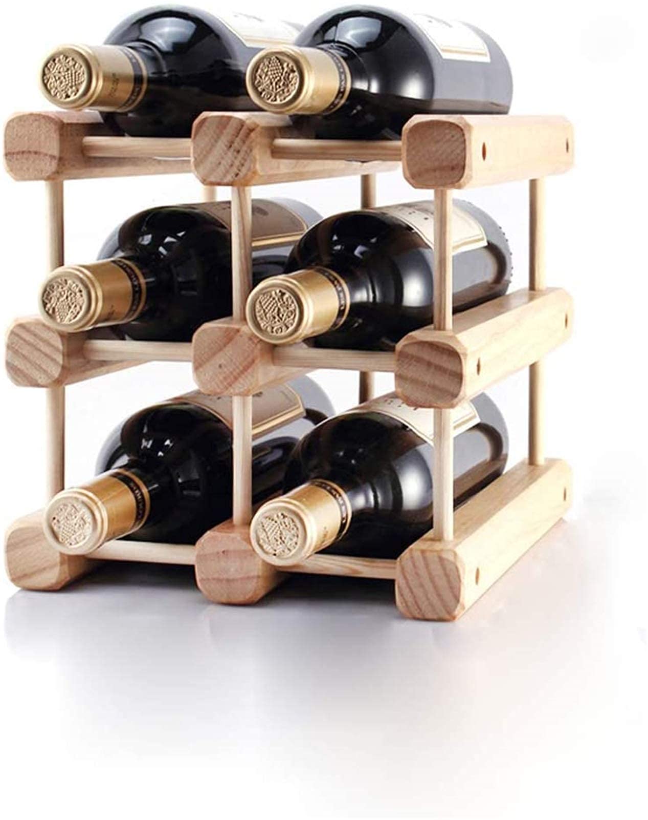 Support bouteille vin bois à assembler, l'idée cadeau originale pour œnophile