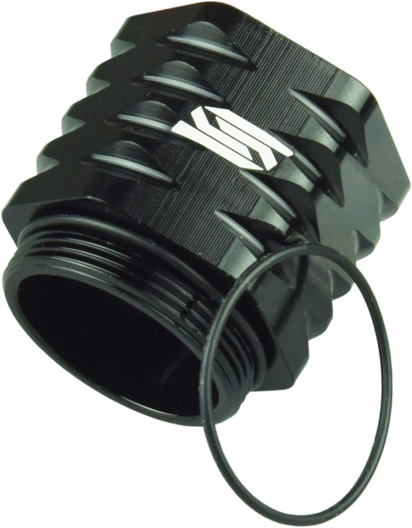 SCAR Rear Brake Reservoir Cooling Extender for Braktec Compatible with Husqvarna TE FE 150 250 300 350 450 501 23-26 GASGAS MC MCF EC ECF EX EXF - 21-26 - Black