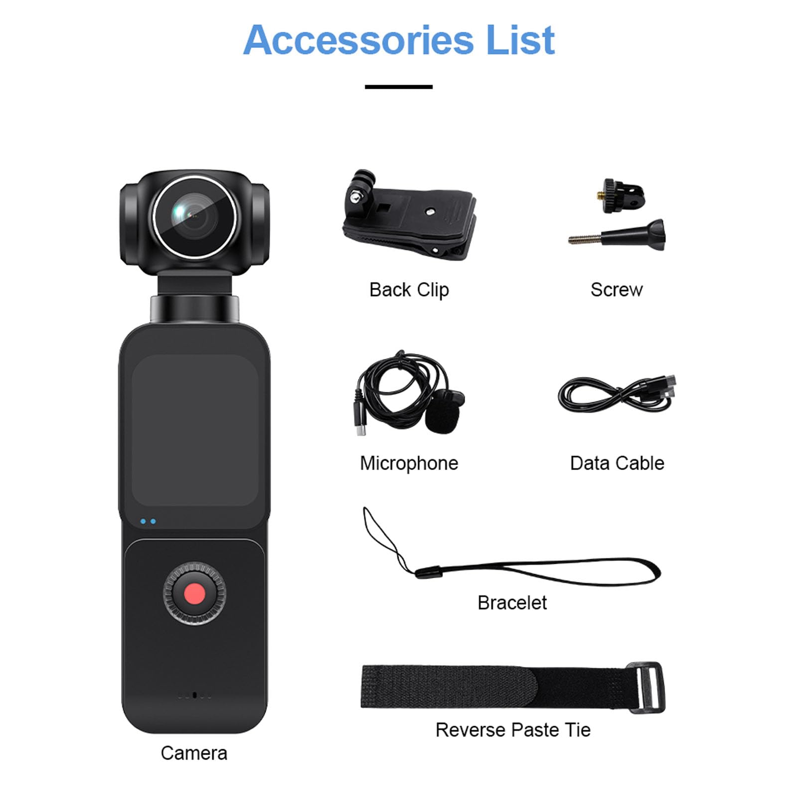 Tosuny Fotocamera Sportiva WiFi 5K, Obiettivo Rotante a 270° con Grandangolo a 150° e Anti-vibrazione EIS, Action Camera con Schermo da 1,69" per Vlog, Ciclismo, Avventure All'aria