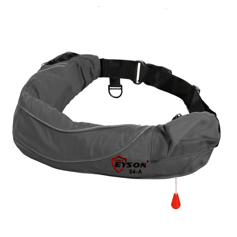 Eyson Inflatable Life Jacket Life Vest Life Ring Belt Pack Waist Bag Automatic