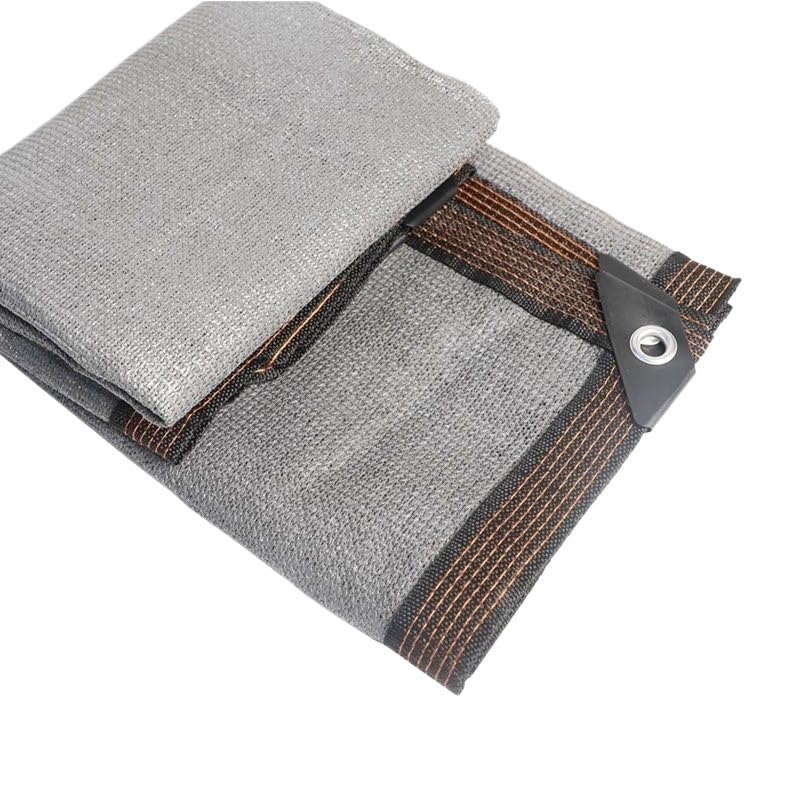Filet pare-soleil gris anti-UV haute densité pour brise-vue de balcon