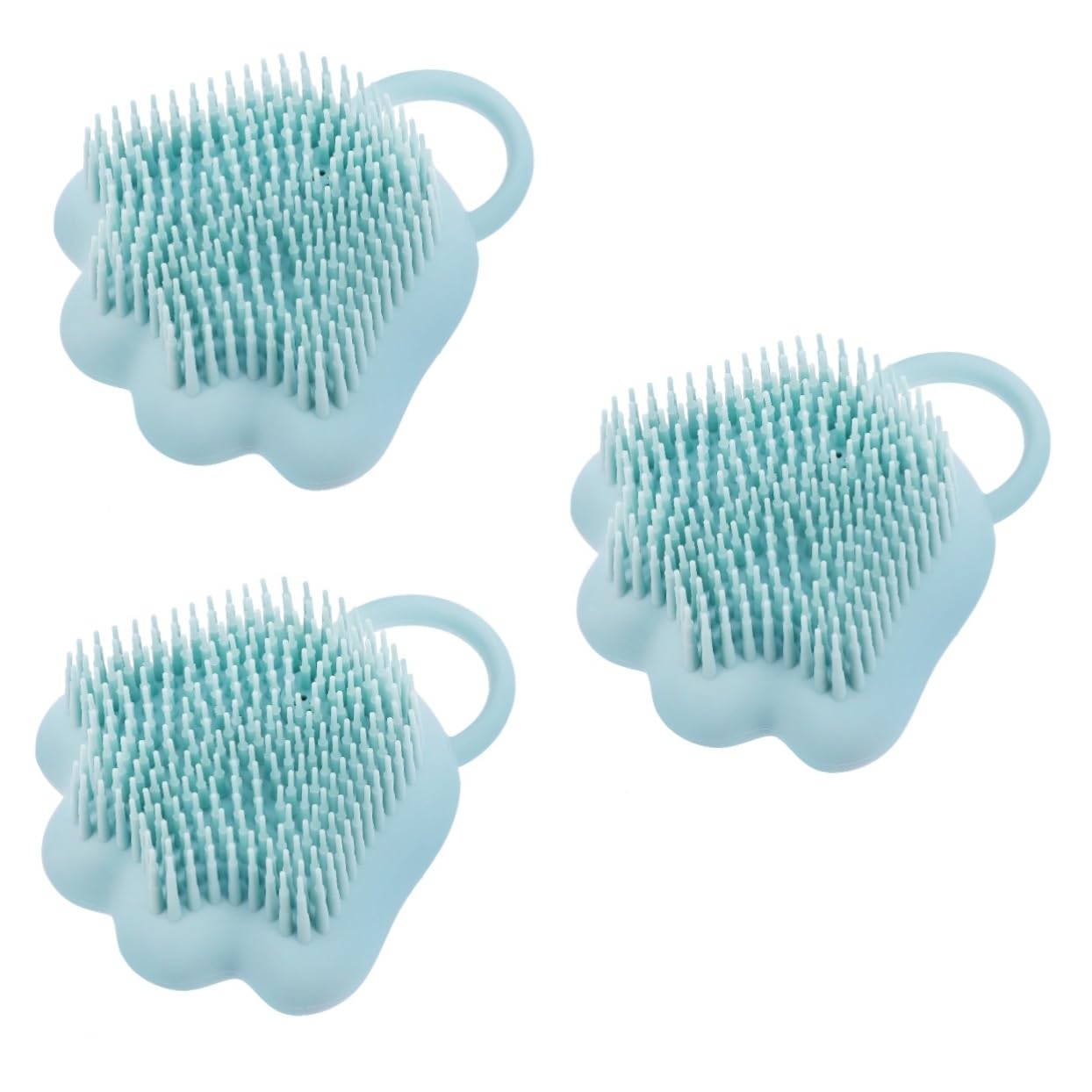 POPETPOP 3piezas Cepillo De Masaje Para Baño De Cepillo De Limpieza Para y Gatos Eliminador De Pelo y Herramienta De Aseo Para