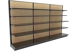 144”W x 84”H x 19”D Gondola Shelving Wall Display