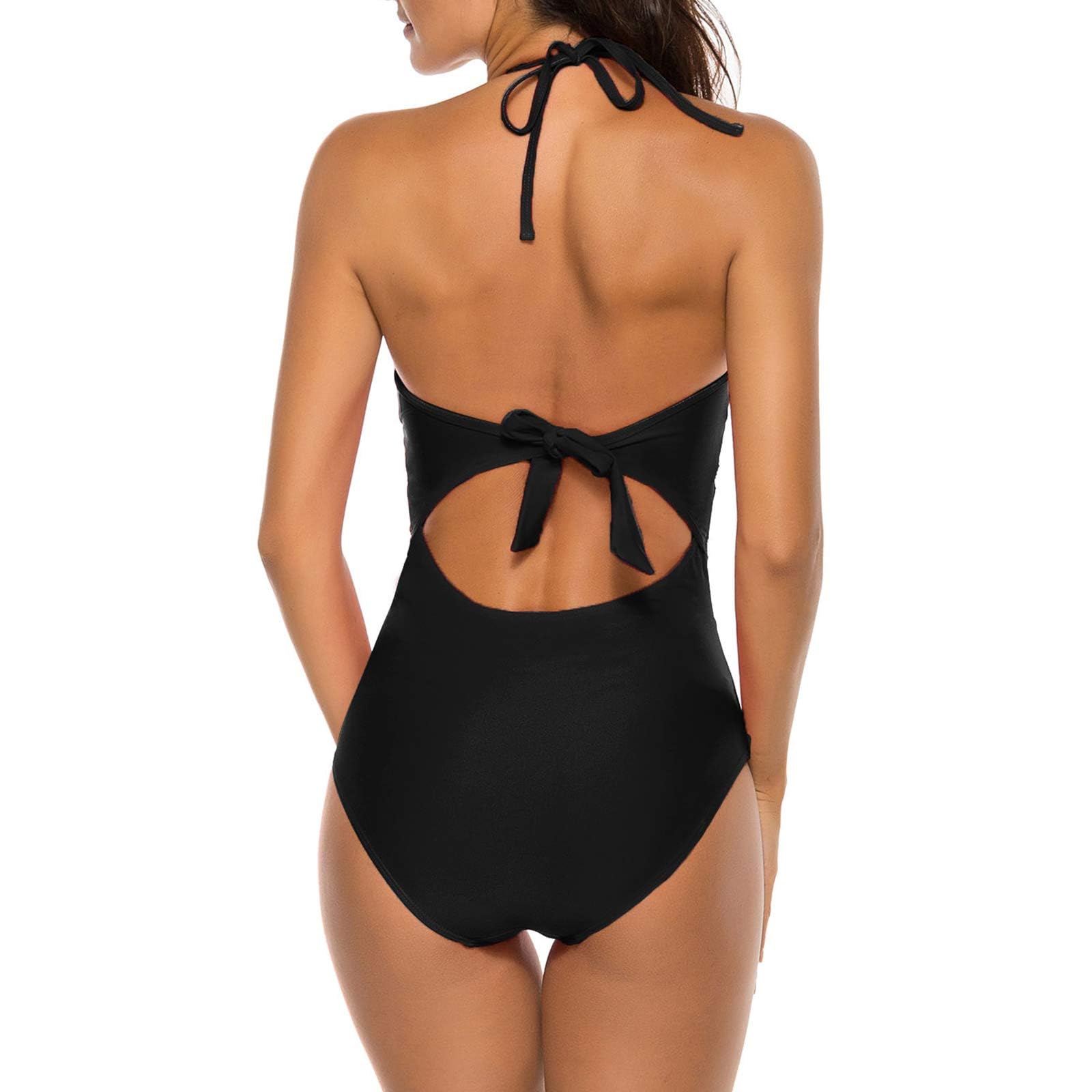 Litthing Costume da Bagno Donna Sexy Bikini Costumi Interi da Mare Spiaggia Elegante Monokini Controllo della Pancia Scollo a V