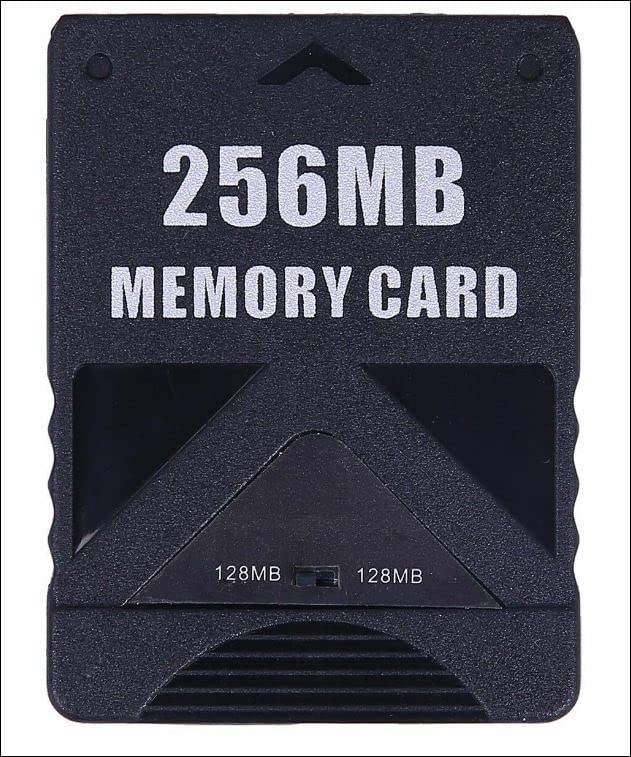 Image of TAHUTO24 256MB Memory Card for Playstation 2 - High Speed Memory Card for Sony PS2 (Black)