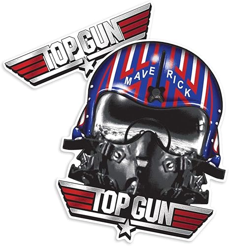 Popfunk Top Gun Maverick - Calcomanías coleccionables para casco y logotipo