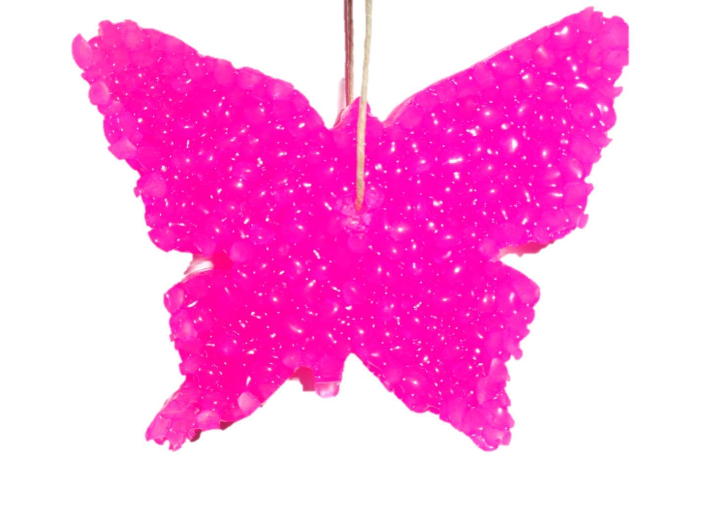 ChicWick Car Candle Butterfly Shape Hot Pink[Choose Fragrance] Car Freshener