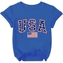 AMWIPE Boys Girls USA Shirt Kids 250 Anniversary USA Shirts American Flag Tshirt 4th of July Outfits Cute Patriotic Top 6-14y